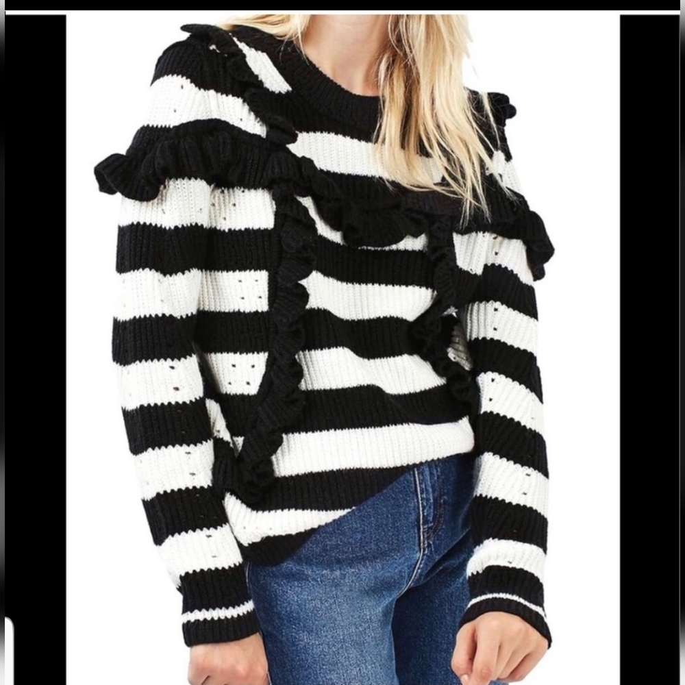 Top Shop Sz 8 Striped sweater top